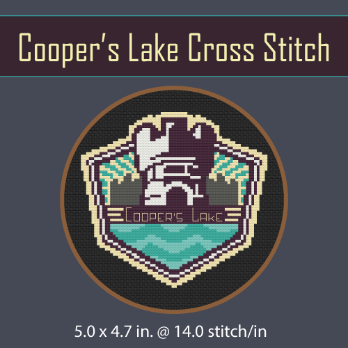 Cooper's Lake Cross Stitch