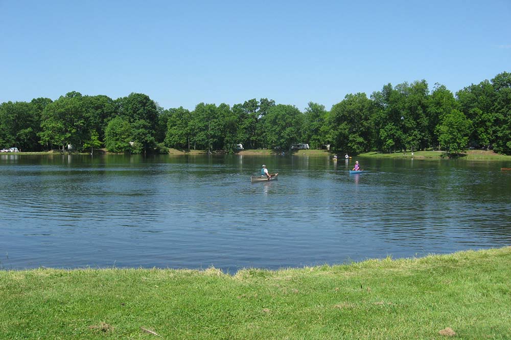 Canoes on the Lake