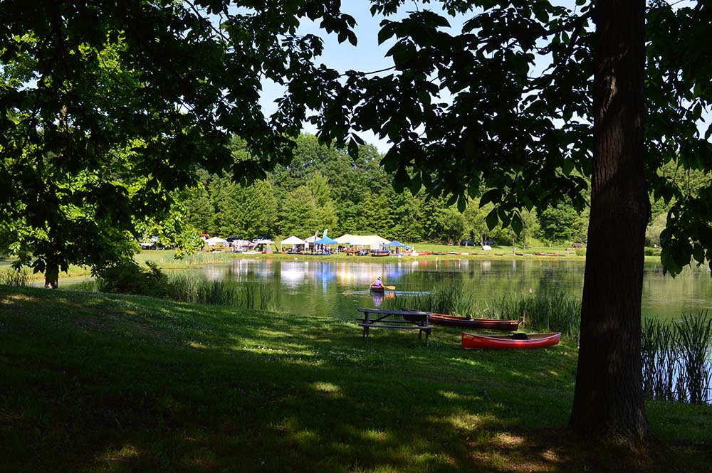 Canoes on the Lake